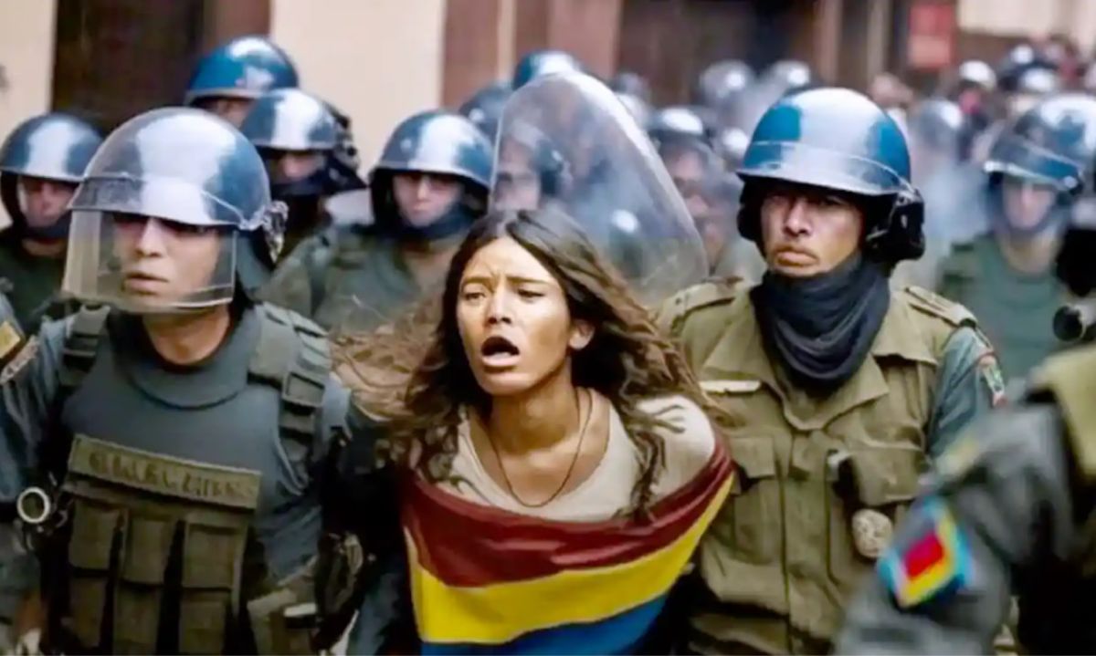 Сгенерированное AI-фото, опубликованное Amnesty International в социальных сетях, на данный момент удалено