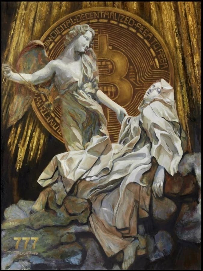 Биткоин-ангел от Тревора Джонса. Источник: Х