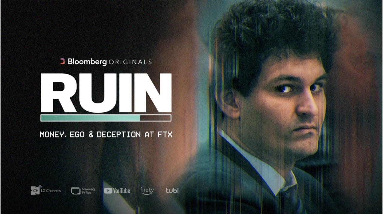 Постер к фильму «Деньги, эго и обман в FTX» (Money, Ego and Deception at FTX). Источник: bloombergmedia.com