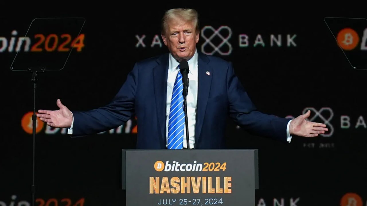 Дональд Трамп на конференції “Біткоін-2024” у Нешвілі Джерело: Х 