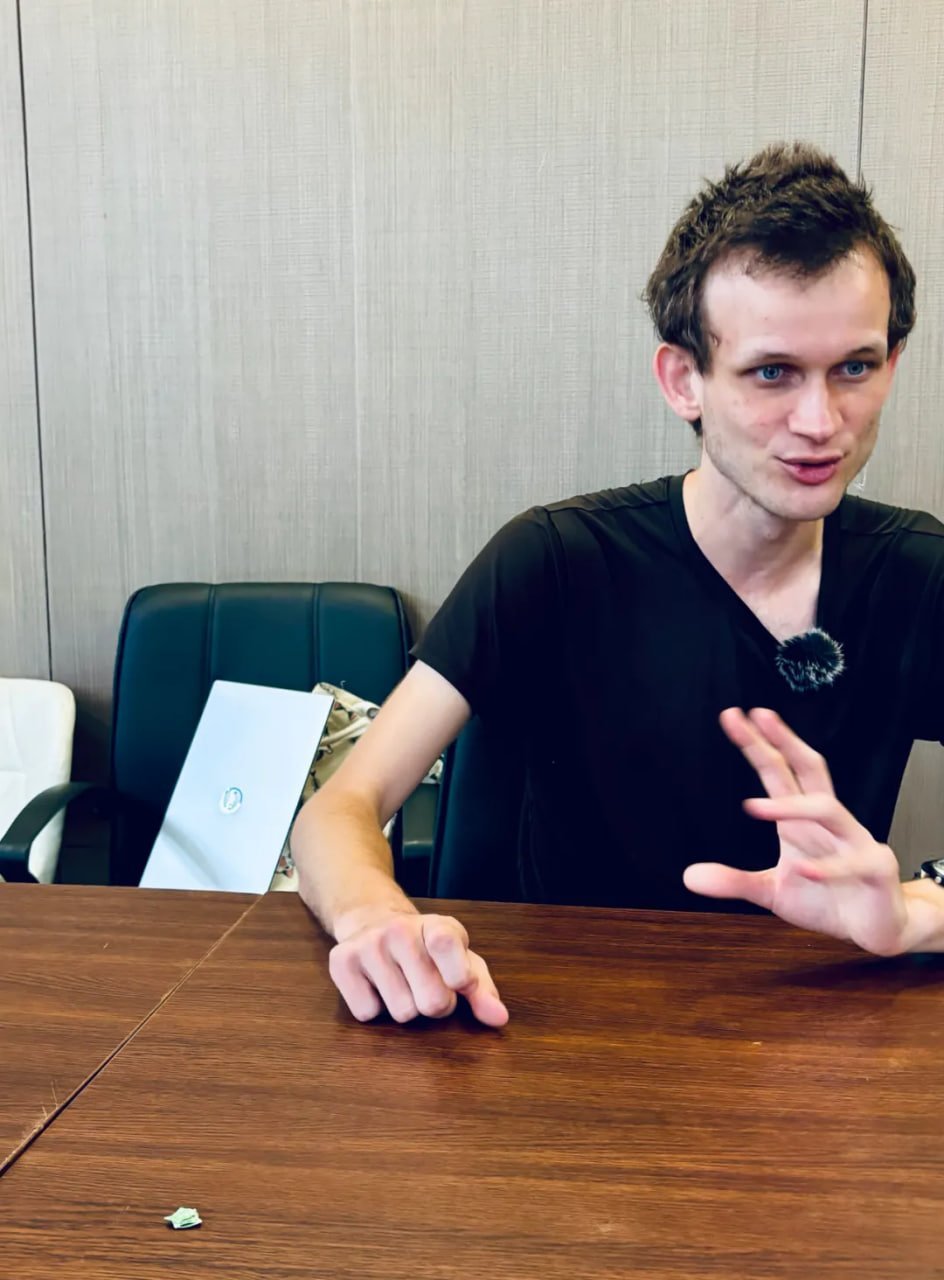 Vitalik Buterin during an interview. Source: TechFlow
