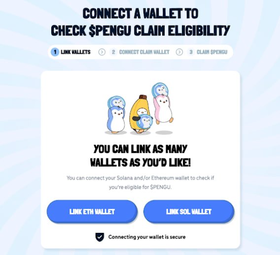 PENGU Claim Portal. Source: claim.pudgypenguins.com