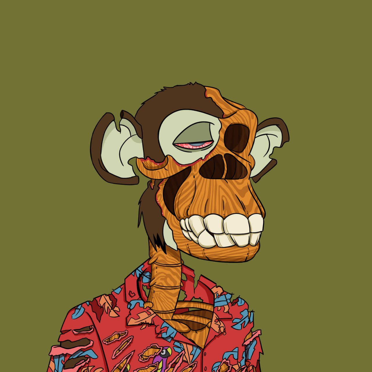 NFT from the Undead Apes collection. Source: OpenSea