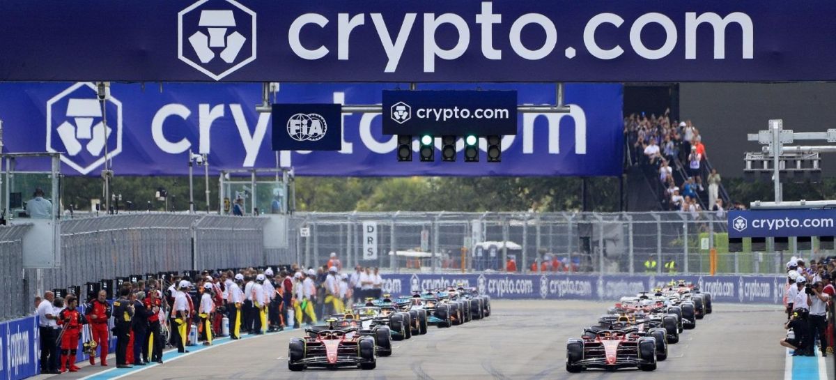Crypto.com exchange advertising banners for F1 Miami Grand Prix 2022. Source: Bloomberg