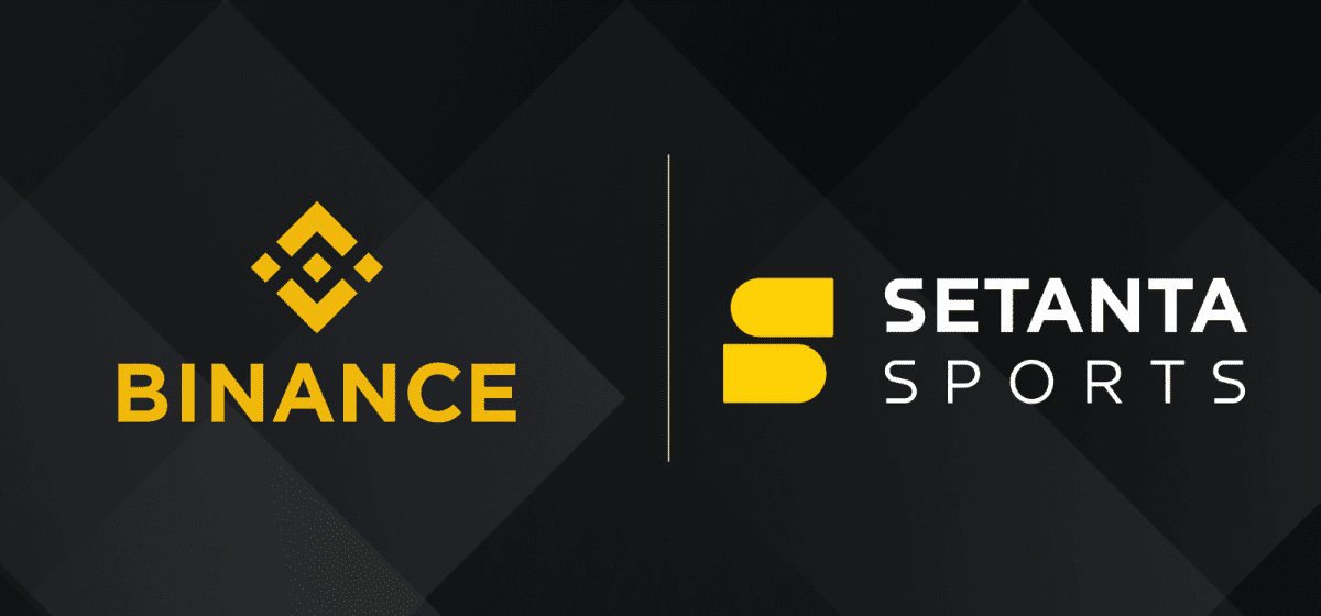 Binance ad on Setanta Sports channels