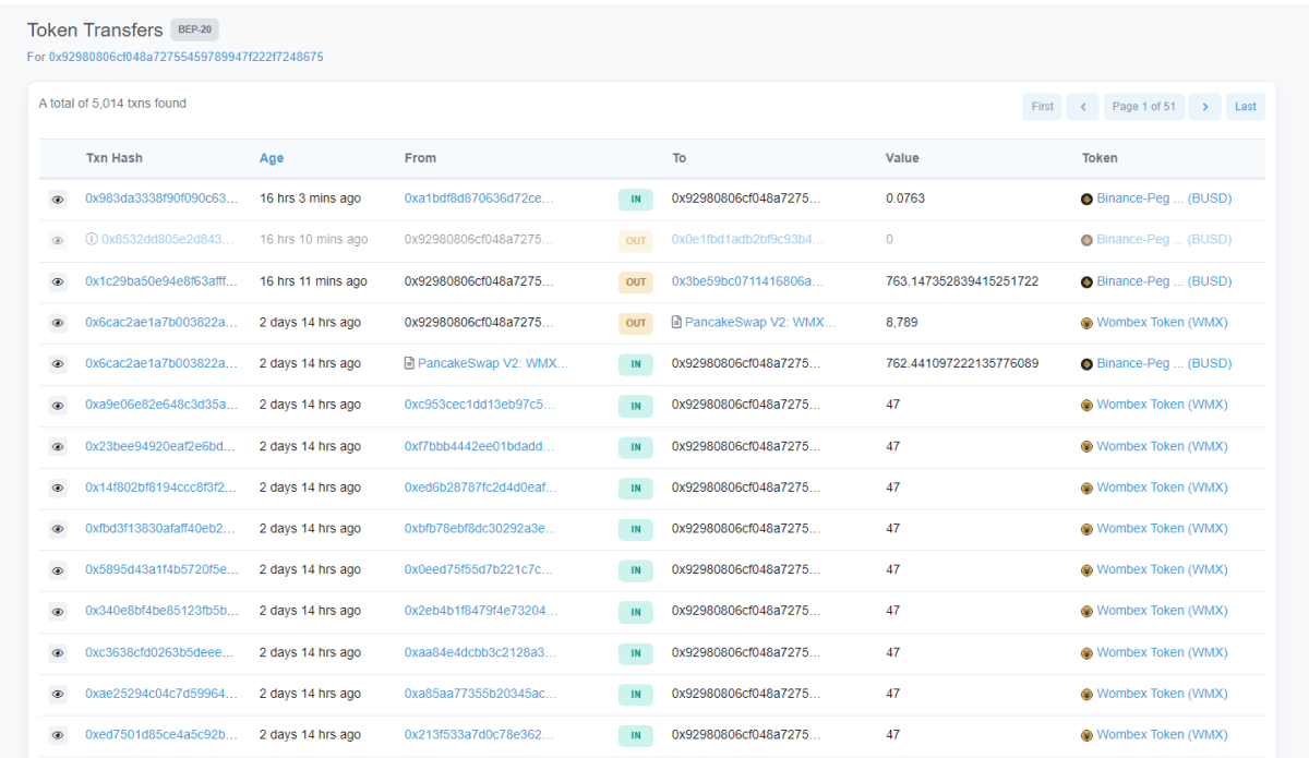 Also, this wallet conducted transactions with another token that airdropped on CMC. But this situation has gone unnoticed so far.