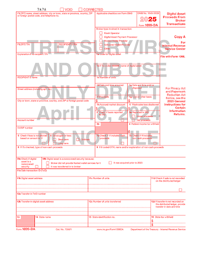 Нововведення IRS — форма 1099-DA. Джерело: gordonlaw.com