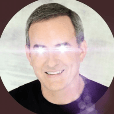 William Quigley with laser eyes: a symbol of Bitcoin devotion. Source: Х