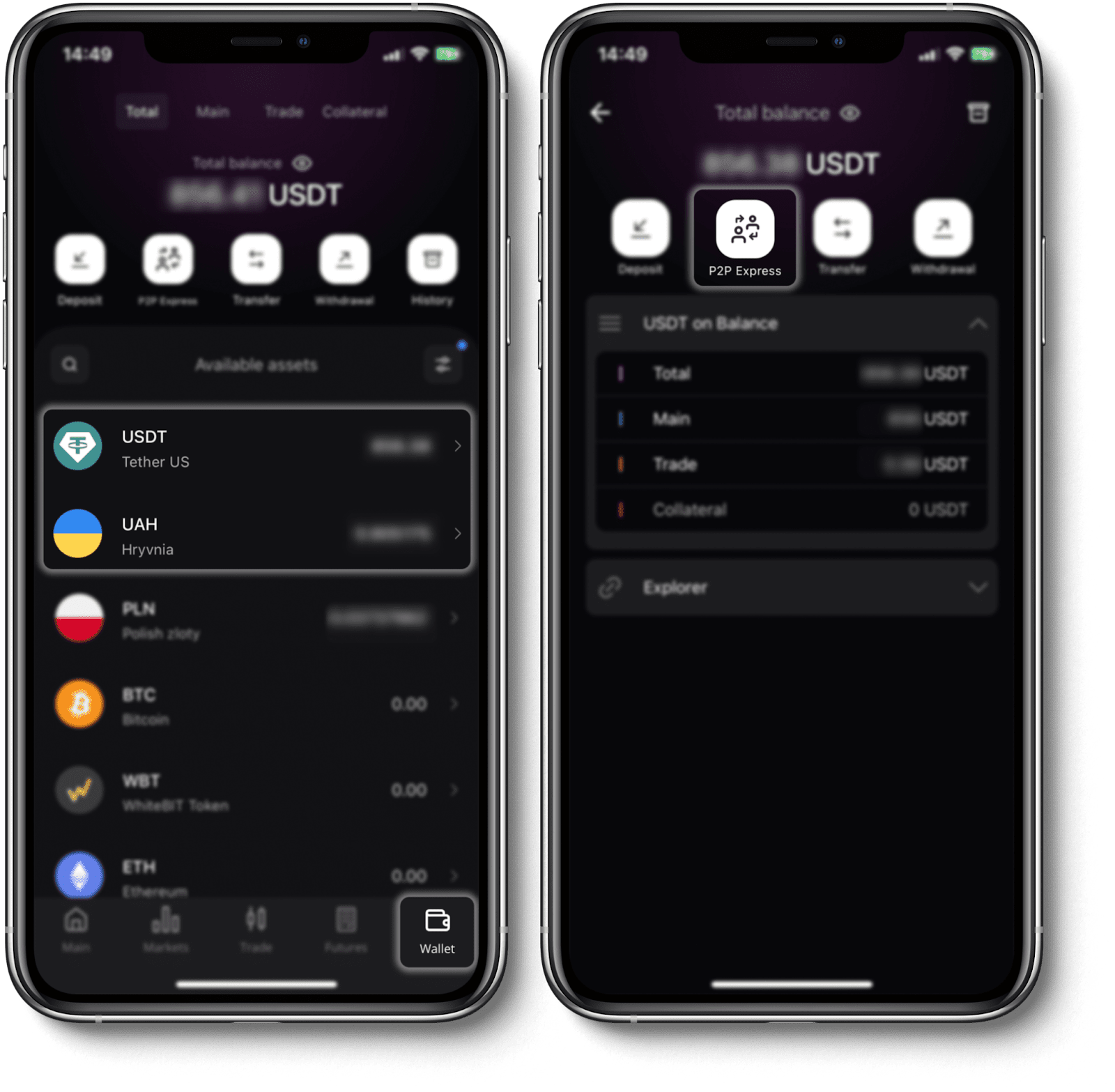 Сервис P2P на WhiteBIT поддерживает много фиатных валют Источник: WhiteBIT.ge