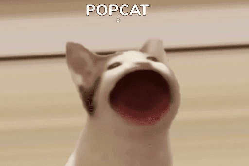 Популярный мем Popcat.  Источник: popcat.click