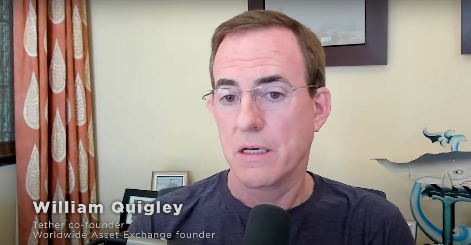 William Quigley, co-founder of WAX and Tether. Source: YouTube