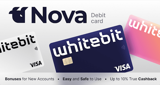 Visualization of the physical card WhiteBIT Nova. Source: whitebit.com