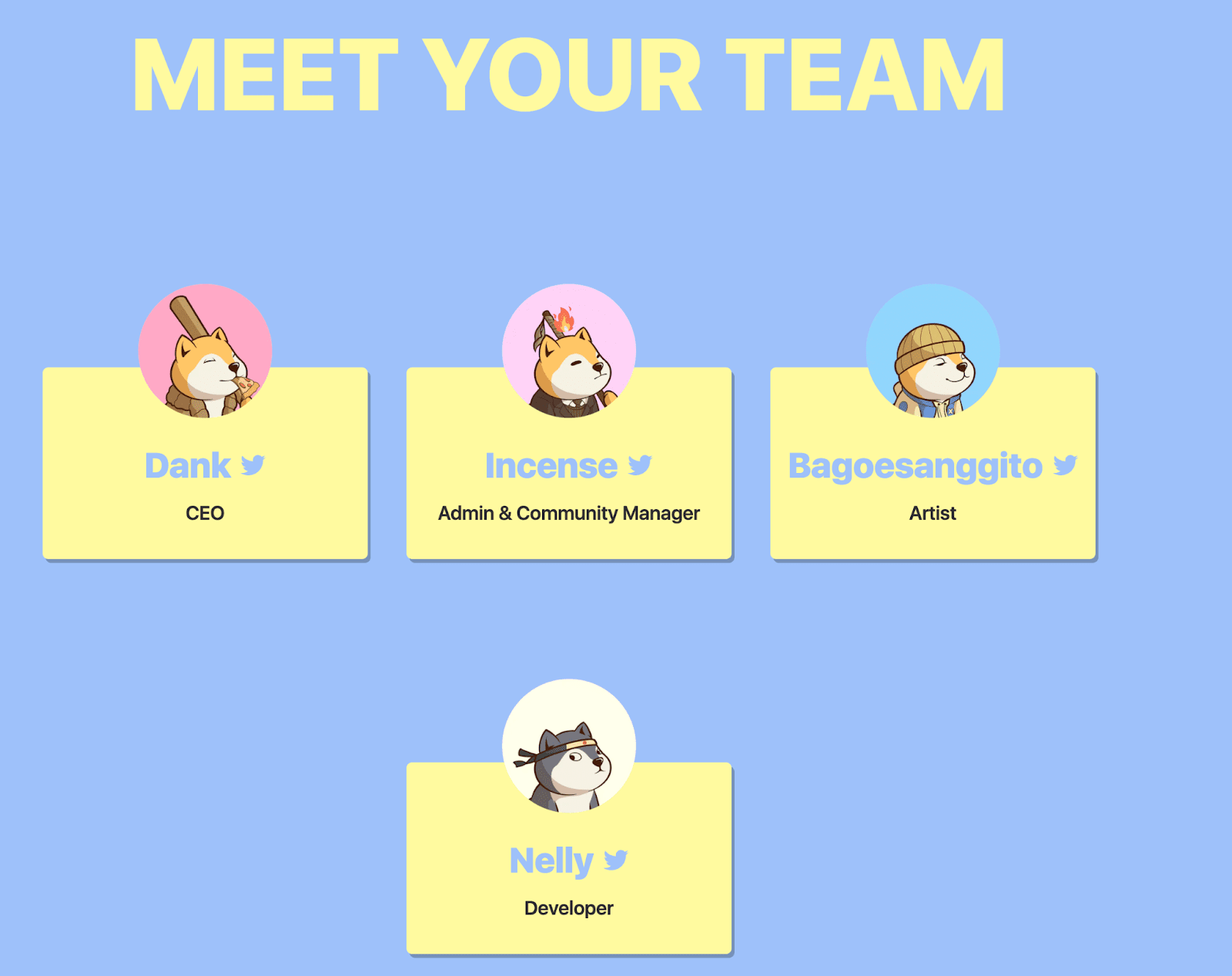 BONKz NFTs were created by four authors. Source: bonkz.io