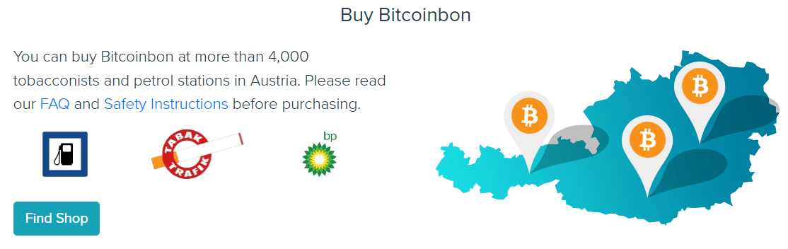 A Bitcoin purchase offer on the Bitcoinbon website