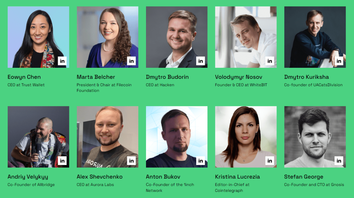 Speakers at the 2023 Incrypted Conference Online Marathon Source: incrypted.events