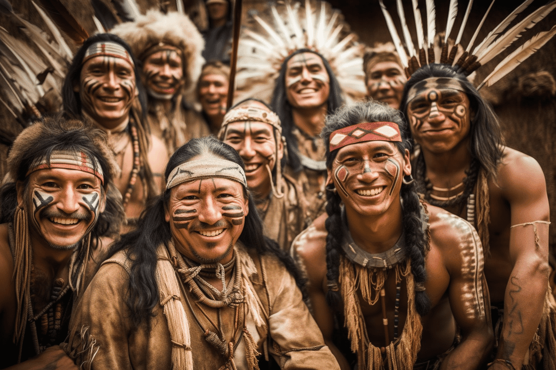 Изображение коренных американцев, созданное AI. Источник: medium.com