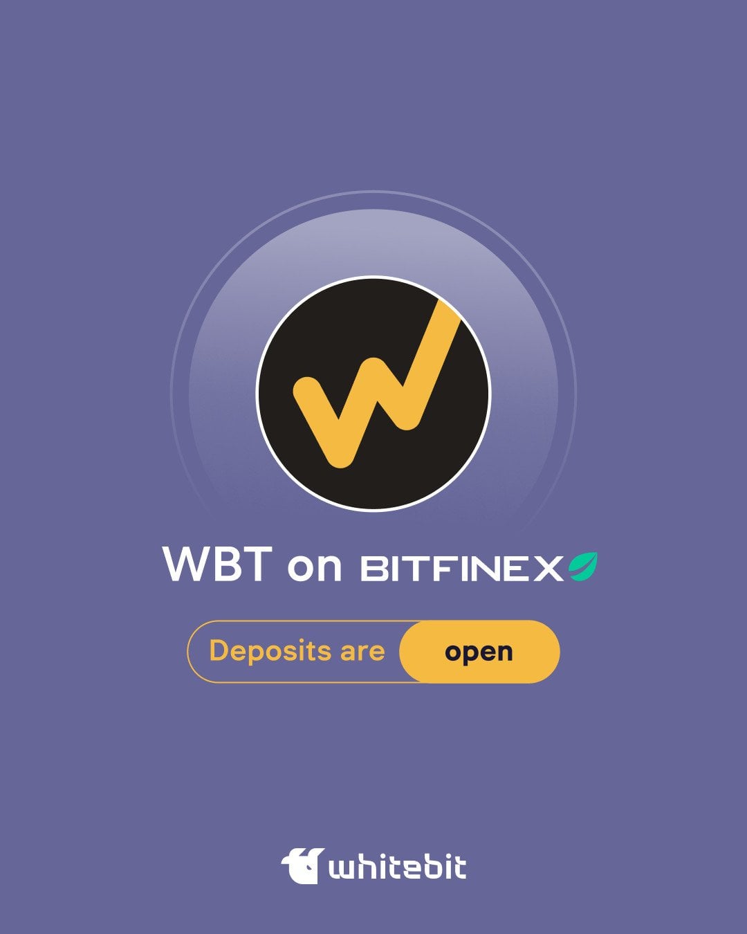 1 июня — старт торгов WhiteBIT Token на Bitfinex Источник: https://twitter.com/WhiteBit