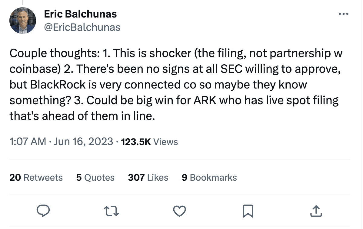 Мнение Балчунаса Источник: Twitter